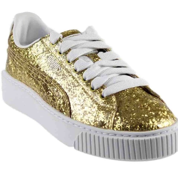 puma basket gold